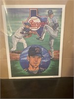 MLB Texas Rangers Nolan Ryan 1990s Print