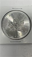 Canada 1 Oz Fine Silver Maple 5 Dollar Coin NO TAX
