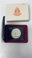 1977 Canadian 50% Silver Dollar Uncirculated In Ca