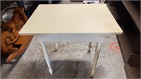 Painted Wood Table 32" Wide X 29" High