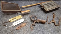 Cherry Pitter, Hanging Scales, Meat Hook & More
