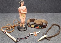 Native American Souvenir, Beaded Belt & More
