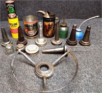 Oil Jar Spouts, Cans, Automotive Items & More