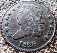 1826 Classic Head Half Cent Coin