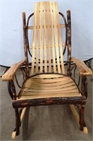 Hand Made Hickory / Twig Rocking Chair