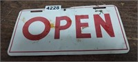 DOUBLE SIDED METAL OPEN SIGN