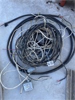 assorted electric cable