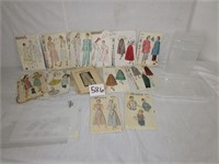 Vintage Clothing Patterns - Plastic Containers