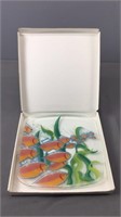 Peggy Karr 11" Art Glass Fish Tray