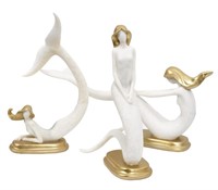 Sirens of the Sea Mermaid Statues Set of 3