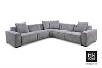 Cheers 90108 Pebble 6 Piece Sectional with 5 Pillo