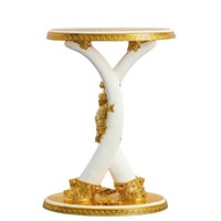 Golden Tusk Accent Table