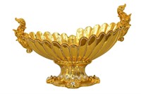 Grand Golden Centerpiece Bowl