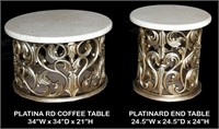 Platine Round Coffee Table Set of 3