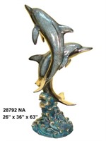 Two Dolphin Fountain    Special Patina