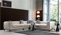 White Three Sectional Sofa