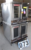 Blodgett double stack gas convection oven. Missing
