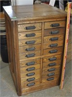 Antique Hamilton Mfg. Co. oak cabinet