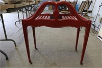 Red Wooden Plant Stand