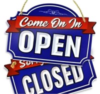 Bigtime Signs Xl Open Closed Sign Double Sided Wih