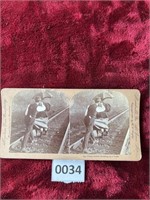 Train Robber Stereoview Photo Card