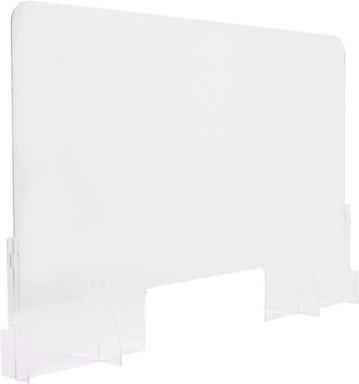 LISWON Sneeze Guard for Counter - Clear Acrylic