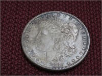 1885 Morgan 90% Silver dollar US Coin.