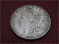 1889 Morgan 90% Silver dollar US Coin.