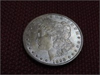 1898- Morgan 90% Silver dollar US Coin.