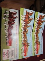 (3)Budweiser Clydesdale postcards.