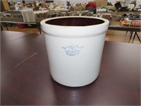 2 gallon stoneware crock w/crown logo USA.