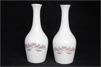 Royal Doulton Hotel Porcelain Bud Vases