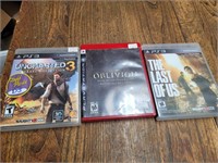 PS3 Games #Uncharted 3 Oblivion The Last of Us