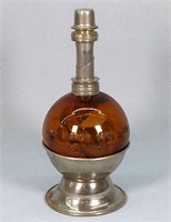 Ca. 1880's Amber Glass Jeweler's Lamp