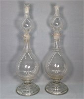 Pr. 24" Apothecary Glass Show Globes