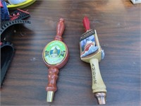 (2)Advertising beer sign tapper tap handles.