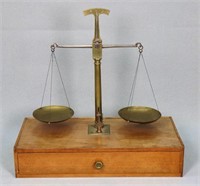 Antique Brass Apothecary Scale