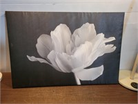 White Flower Canvas@35.5inWx23.75inH