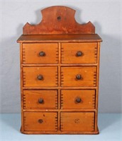 Antique 8-Drawer Spice Cabinet
