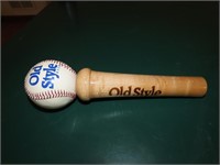 (1)Beer Tap Tapper handle. Old style baseball.