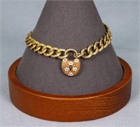 Victorian 14K Gold Charm Bracelet