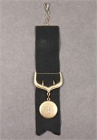 10K Gold Watch Fob w/ Locket