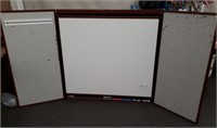 White Board in Wood Cabinet 46 1/2" X 40 1/2"