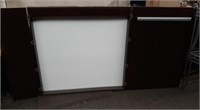 White Board in Cabinet w/ Screen 46" X 44"