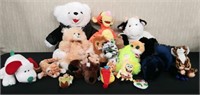 Bag Stuffed Animals-Teddy Bears, Cow, TY Babies,