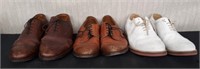 Box Lot of 3 Pairs of Men's Leather Wingtip Shoes
