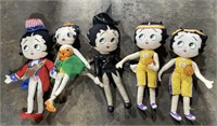 (DD) 5 Betty Boop Plush Dolls 17”