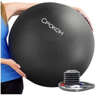 New- CPOKOH Yoga Exercise Ball, Anti Burst and