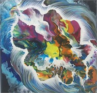 “Sea Blossom”10”x10”Original Painting - Antanenka
