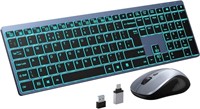 GEEMAI-TEK Wireless Keyboard and Mouse Set UK Lay